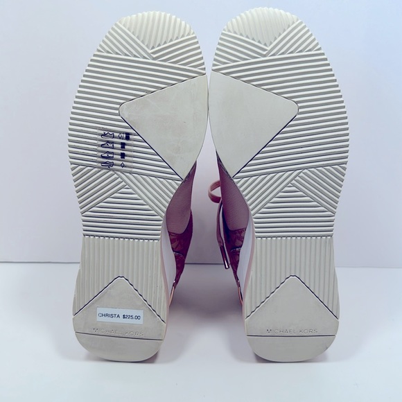 NIB Michael Kors Wilma Trainer Sneaker Sz 9, Pink - Picture 10 of 14